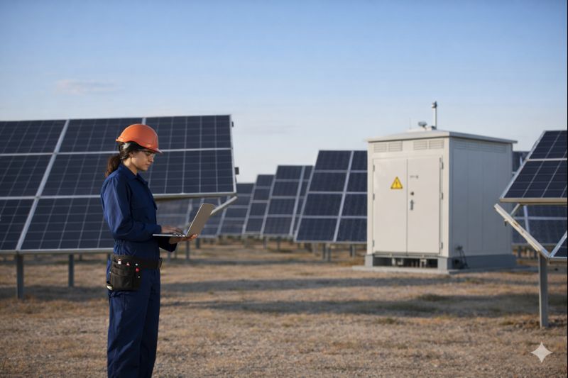 Planta fotovoltaica con monitoreo de producción energética